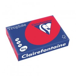 Rame Clairefontaine Rouge A4 80 gr - 500 feuilles