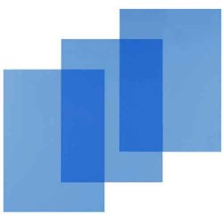 Rame de reliure Transparent 125 Microns -Bleu