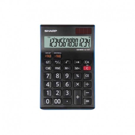 Calculatrice de Bureau SHARP EL-145T 14 Chiffres Noir