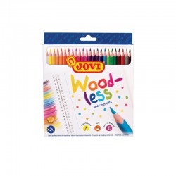 Boite de 24 crayons de couleur Jovi Wood-less