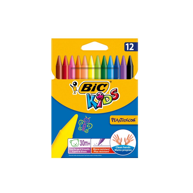 Gibot Crayon de Couleurs Enfant, Crayon Bebe 12 Mois, Crayon Cire