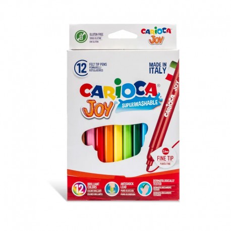 Feutres Carioca Joy 12 couleurs -6 mm