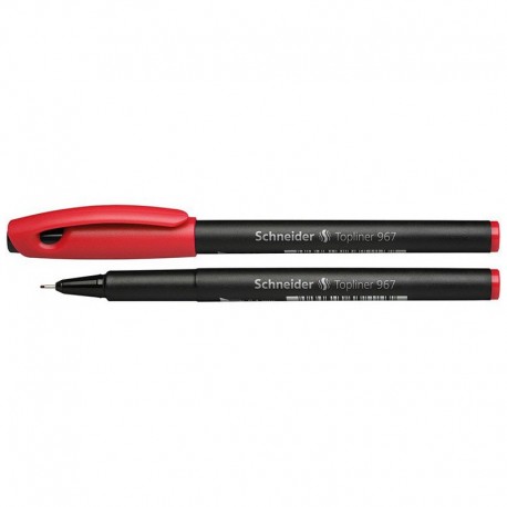 Stylo Pointe Fine Schneider Topliner 967 Rouge