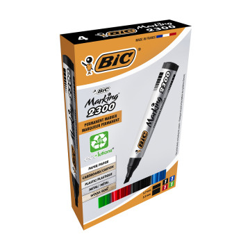 Pochette de 4 Marqueurs WhiteBoard-Bic