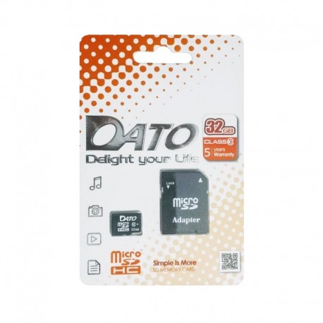 Carte mémoire Micro SD Dato 32Go + Adaptateur