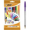 Pochette 10 stylos à bille BIC CRISTAL