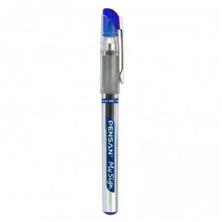 STYLO GEL ROLLER MY SIGN 1.0MM BLEU PENSAN