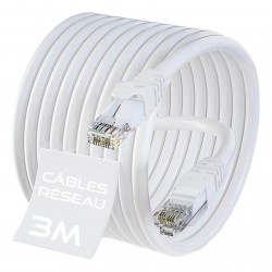 Câble Réseau 3 métres Cat 5e UTP RJ-45 - Intellinet