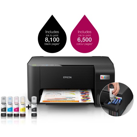 Imprimante Multifonction 3en1 couleur Epson ECOTANK L3210 / USB