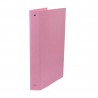 Classeur 4 anneaux Dos40mm - Rose pastel