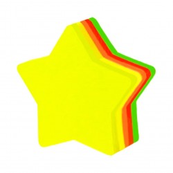 STICK NOTE ETOILE FLUO 100F 5C