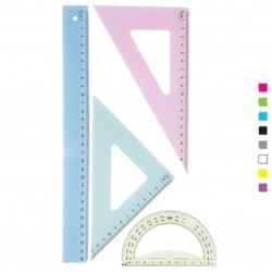 Pochette Géométrique Flexible 4 Couleur 30CM ARK