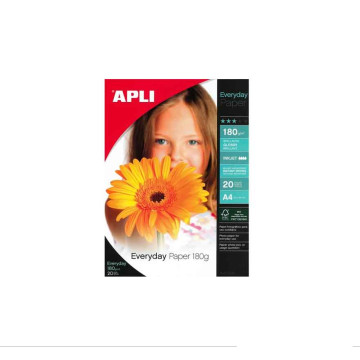 Papier Photo APLI Brillant  A4-100 feuilles  180 g/m²