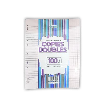 DOUBLE FEUILLE 100P 17*22 OSCAR