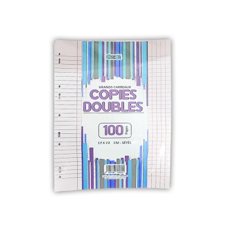 DOUBLE FEUILLE 100P 17*22 OSCAR