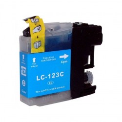 Cartouche Adaptable Brother LC123-Cyan