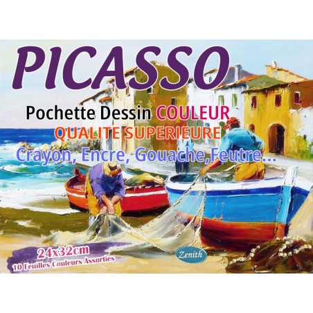 POCHETTE DESSIN CANSON COULEUR PICASSO