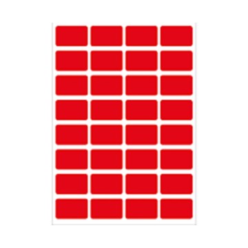 étiquettes autocollantes 10*20 - ROUGE