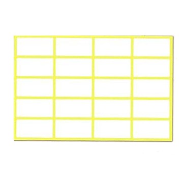 ETIQUETTE AUTOCOLLANTE 20*40 FLUO BLANC