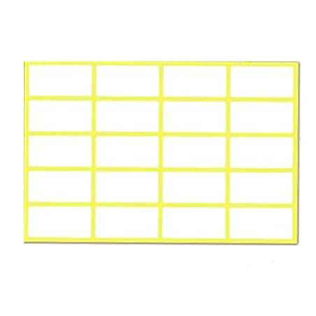 ETIQUETTE AUTOCOLLANTE 20*40 FLUO BLANC