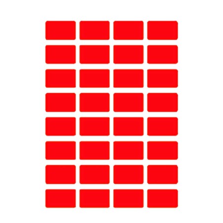 ETIQUETTE AUTOCOLLANTE 20*40 FLUO ROUGE