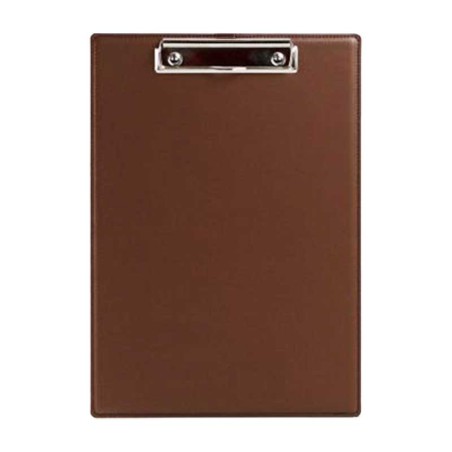 PORTE BLOC Double Rigide A4 Marron