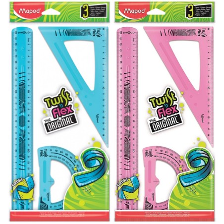 POCHETTE GEOMETRIQUE 30CM 3 PIECES TWIST N FLEX MAPED