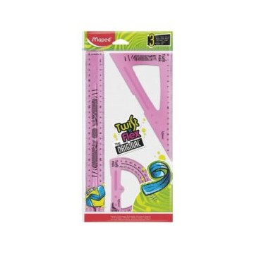 POCHETTE GEOMETRIQUE 30CM 3 PIECES TWIST N FLEX MAPED