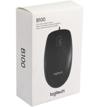 Souris Optique Logitech USB B100 - Noir