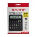 Calculatrice de bureau SHARP EL-CC12D / 12 Chiffres / NOIR