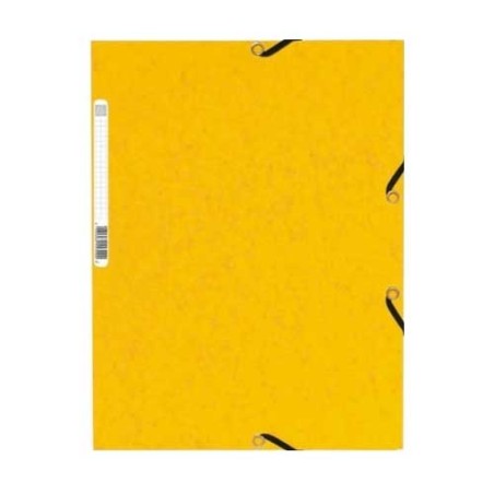 Chemise à rabats cartonnée exacompta - Jaune