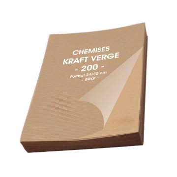 Chemises Kraft Format A4 - 200 pcs