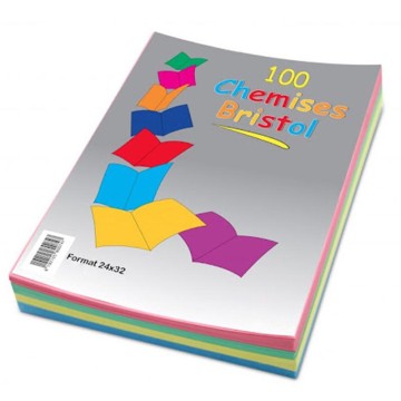 Chemises Cartonnées Luxe 4 couleurs Bristol-100pcs