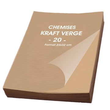 Chemises Kraft Format A4 - 20 pcs