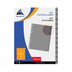 Intercalaire De Séparation Mensuel 12 Positions A4