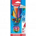 Paquet de 12 crayons de couleur MAPED "strong"
