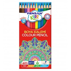 Paquet de 12 crayons de couleur