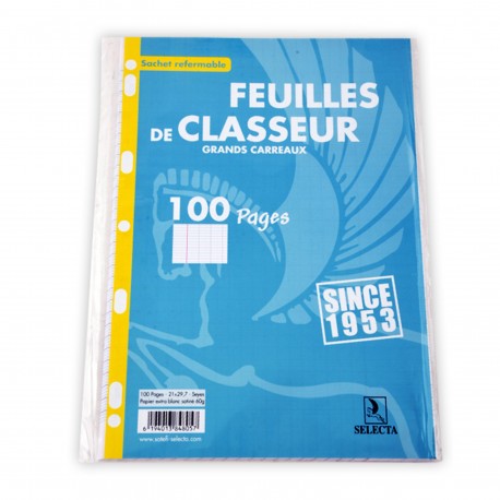 Recharge classeur Grand Modèle SELECTA