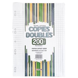 Doubles feuilles 200P_ Grand Modèle _Perforées