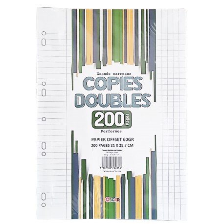 Doubles feuilles 200P_ Grand Modèle _Perforées