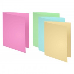 Rame de 100 Chemises Cartonnée Bristol - 4 Couleurs