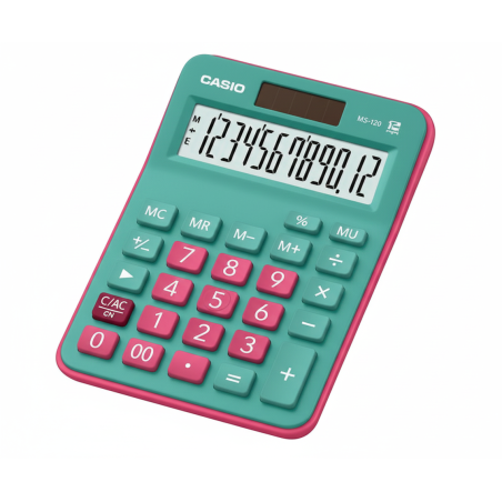 Calculatrice de Bureau Casio Bleu/Rose12 chiffres