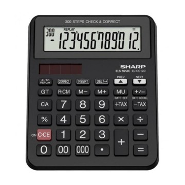 Calculatrice de bureau SHARP 12 Chiffres NOIR
