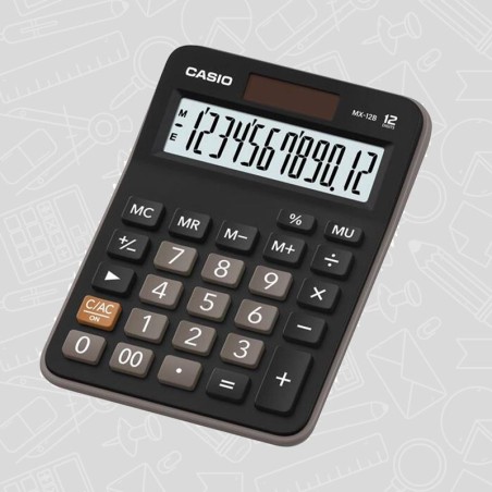 Calculatrice de Bureau Casio Black 12 chiffres