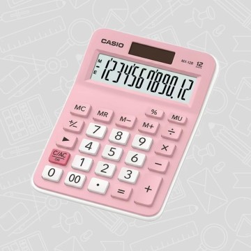 Calculatrice de Bureau Casio Pink 12 chiffres
