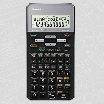 Calculatrice Scientifique Sharp Noir et Gris
