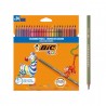 Crayons de couleur Bic GM de 24