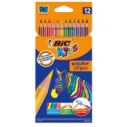 Crayons de couleur Bic Kids - 12 crayons