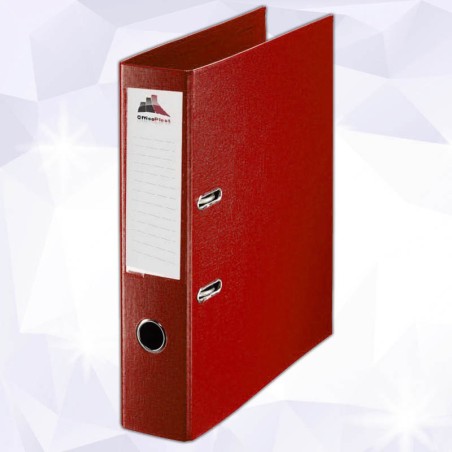 Classeur Chrono Grand modèle Standard Rouge-OfficePlast PLASTIPAP