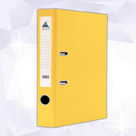 Classeur Chrono Petit modèle  Jaune-OfficePlast PLASTIPAP